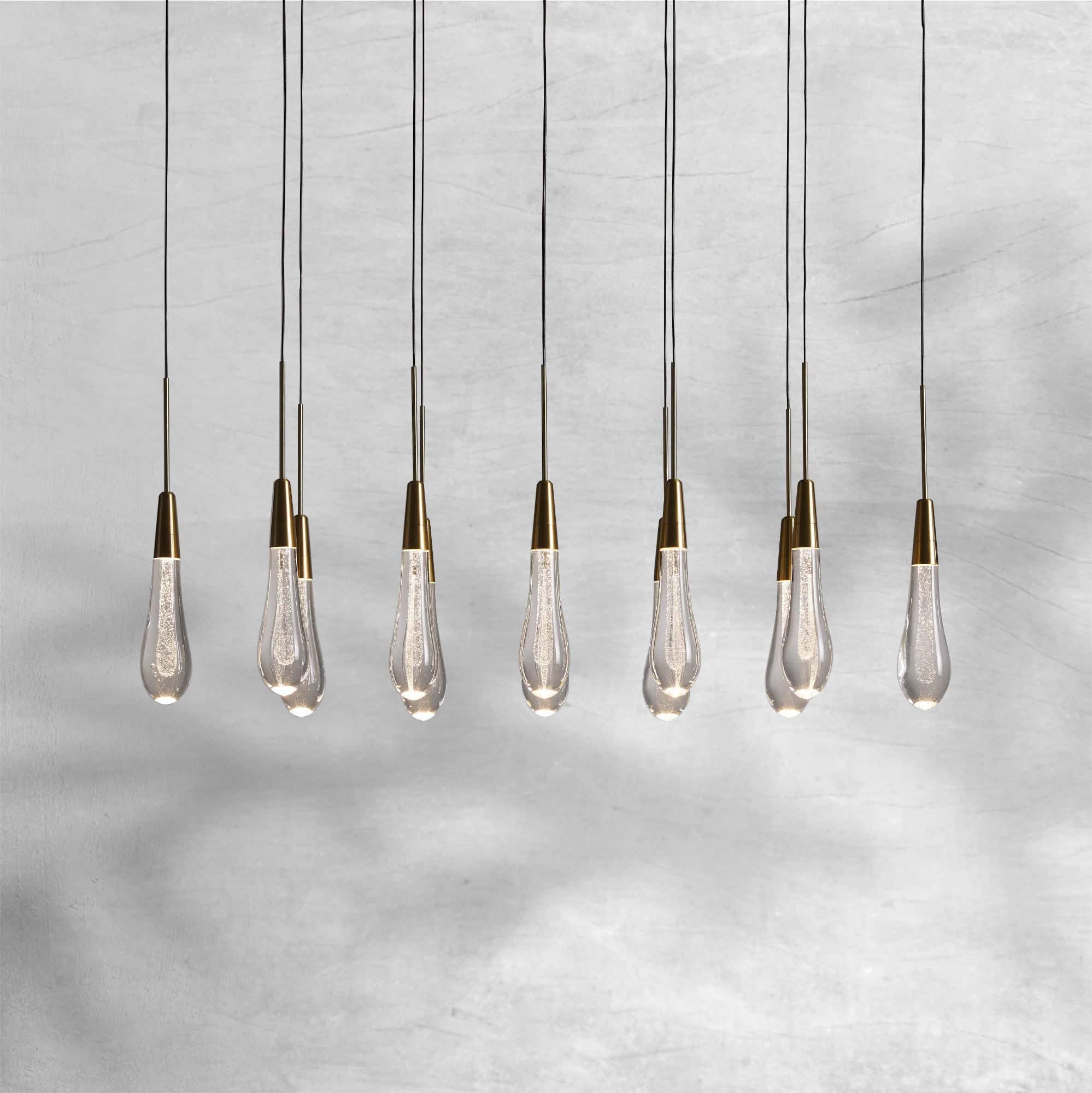 Soltaire Linear Chandelier 37" 50" 60" 70" 87" 120"