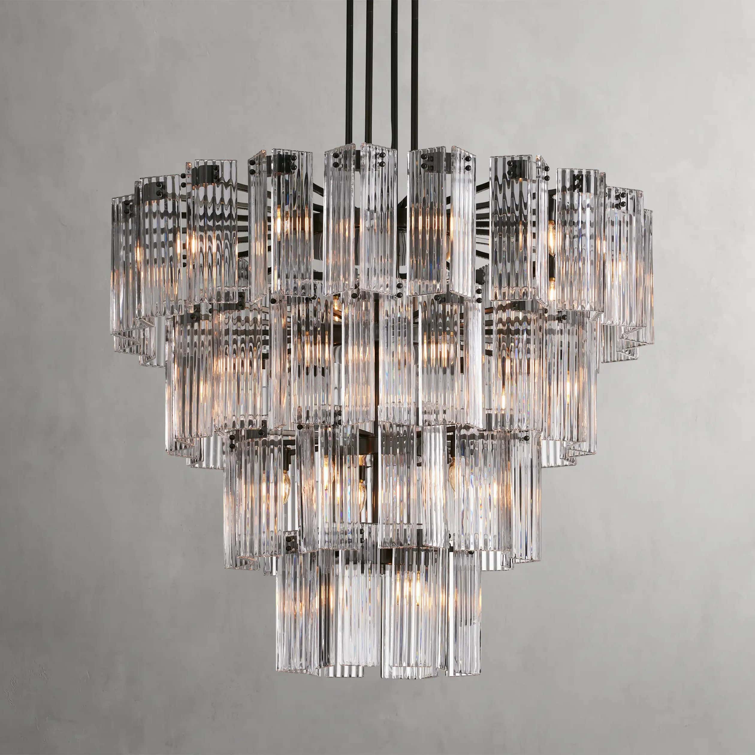 Delsie Round Chandelier 38" 48" 60"