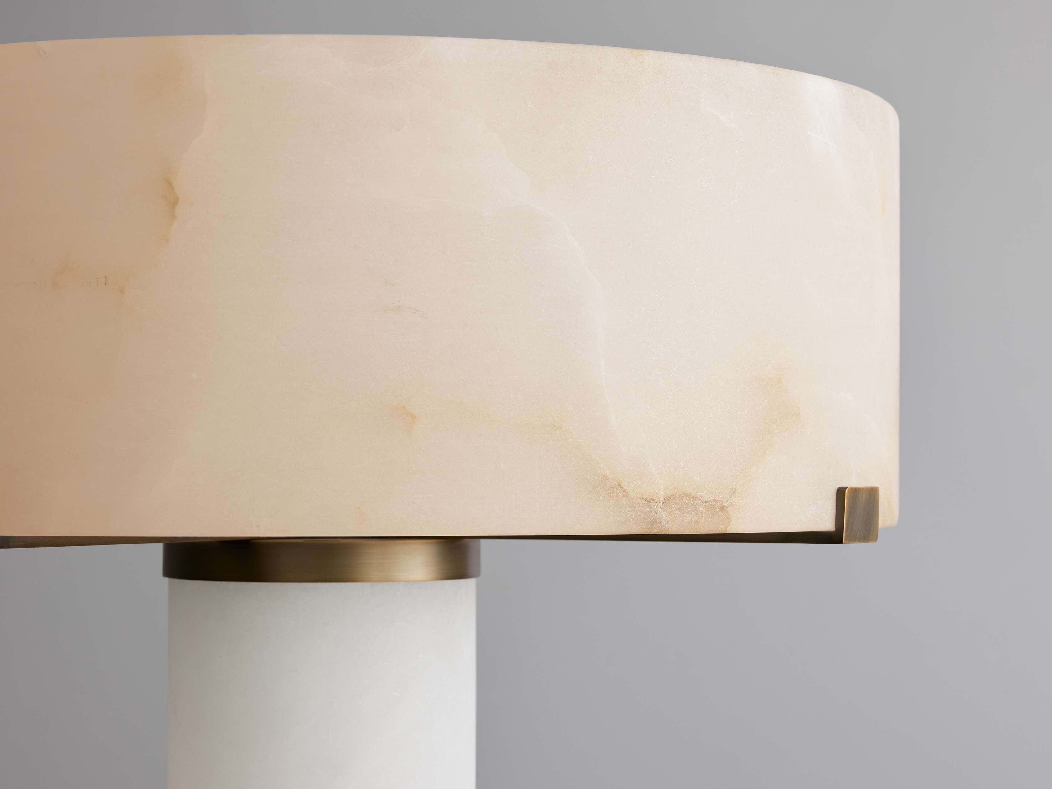 Chayla Alabaster Stone Floor Lamp 64''H
