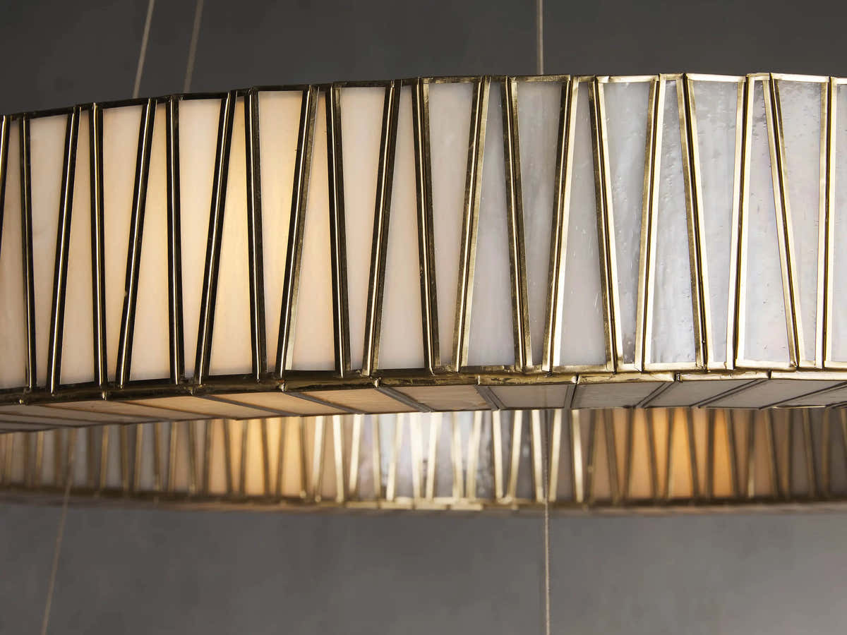 Junet 2-Tier Round Chandelier 47.25"W 60"W