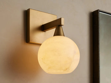 Arica Alabaster Sconce 1 Light