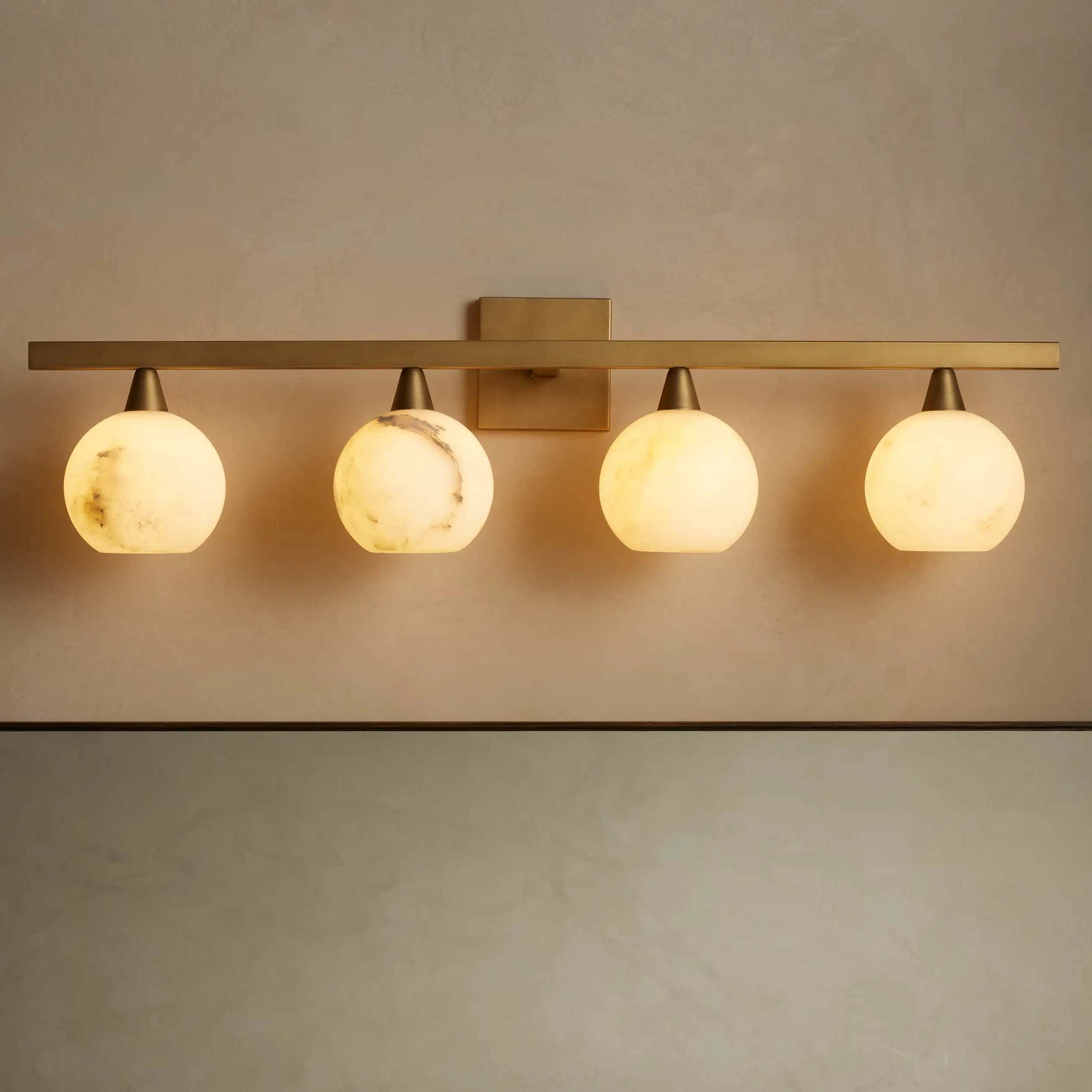 Arica Alabaster Sconce 4 Light
