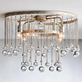 Aubrey Crystal Ball Flushmount Lamp