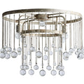 Aubrey Crystal Ball Flushmount Lamp