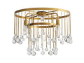 Aubrey Crystal Ball Flushmount Lamp