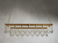 Aubrey Crystal Ball  Rectangular Chandelier 47'' 60''