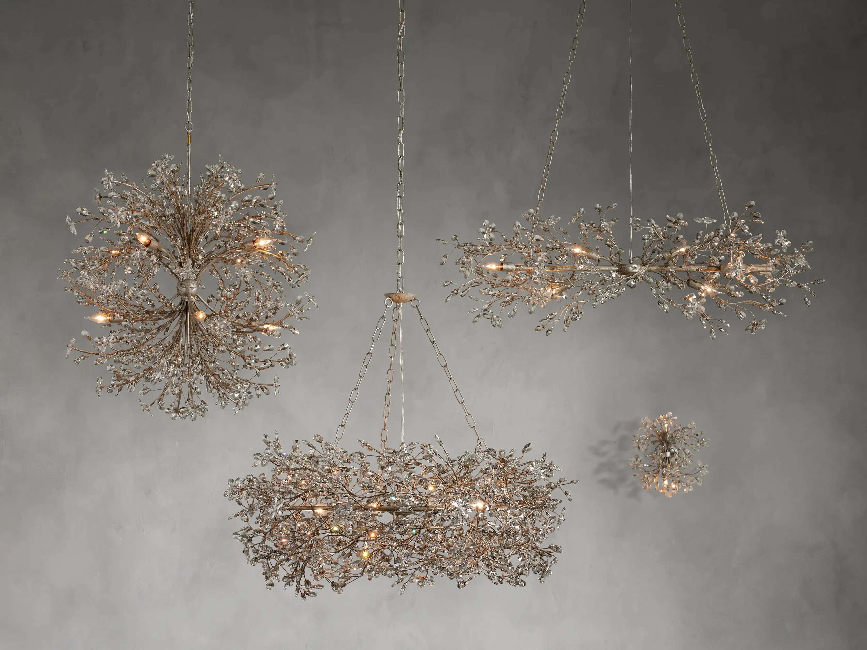 Fiore Linear Chandelier 43" 51" 68"