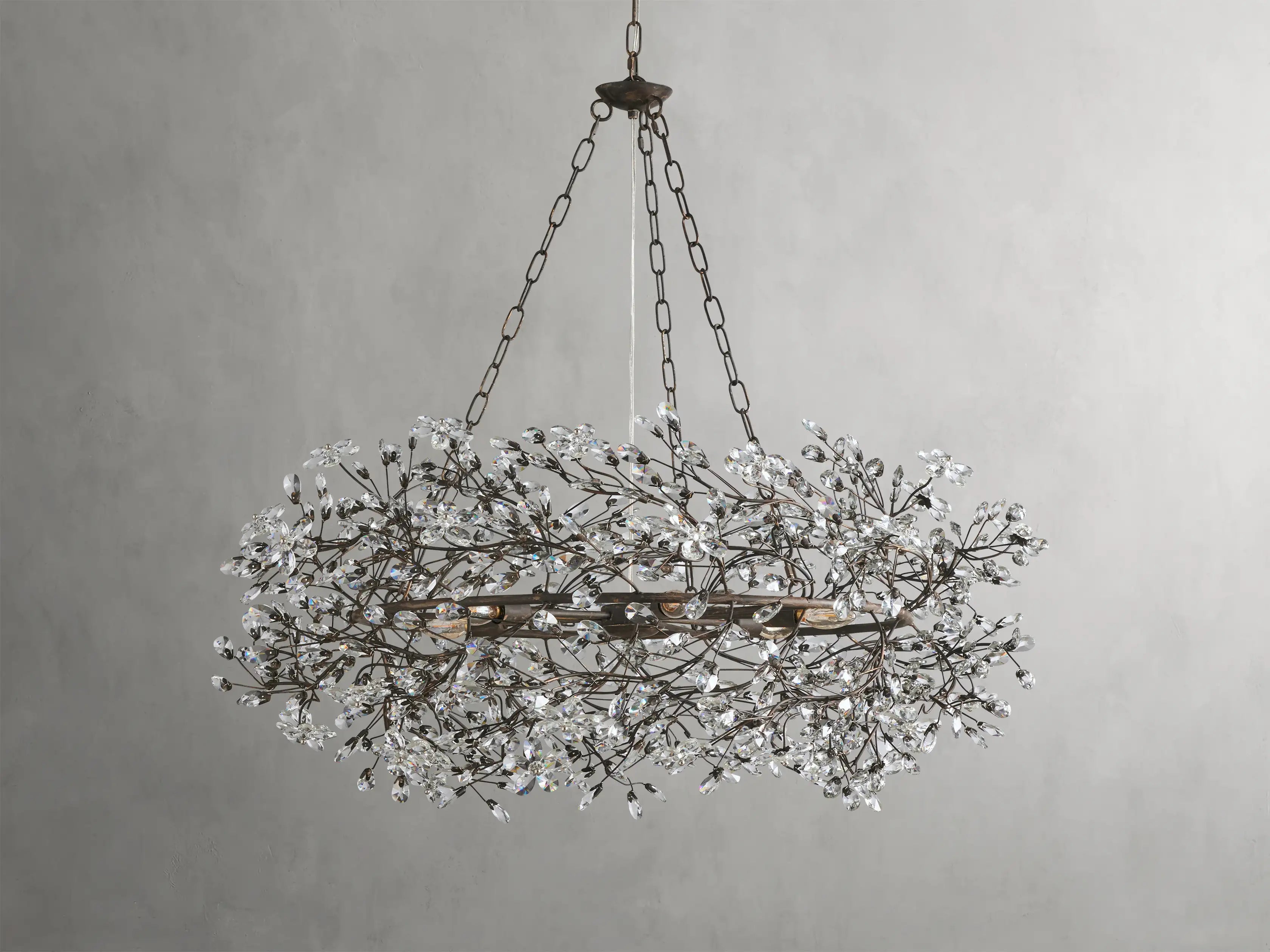 Fiore Crown Chandelier 39" 48" 60"