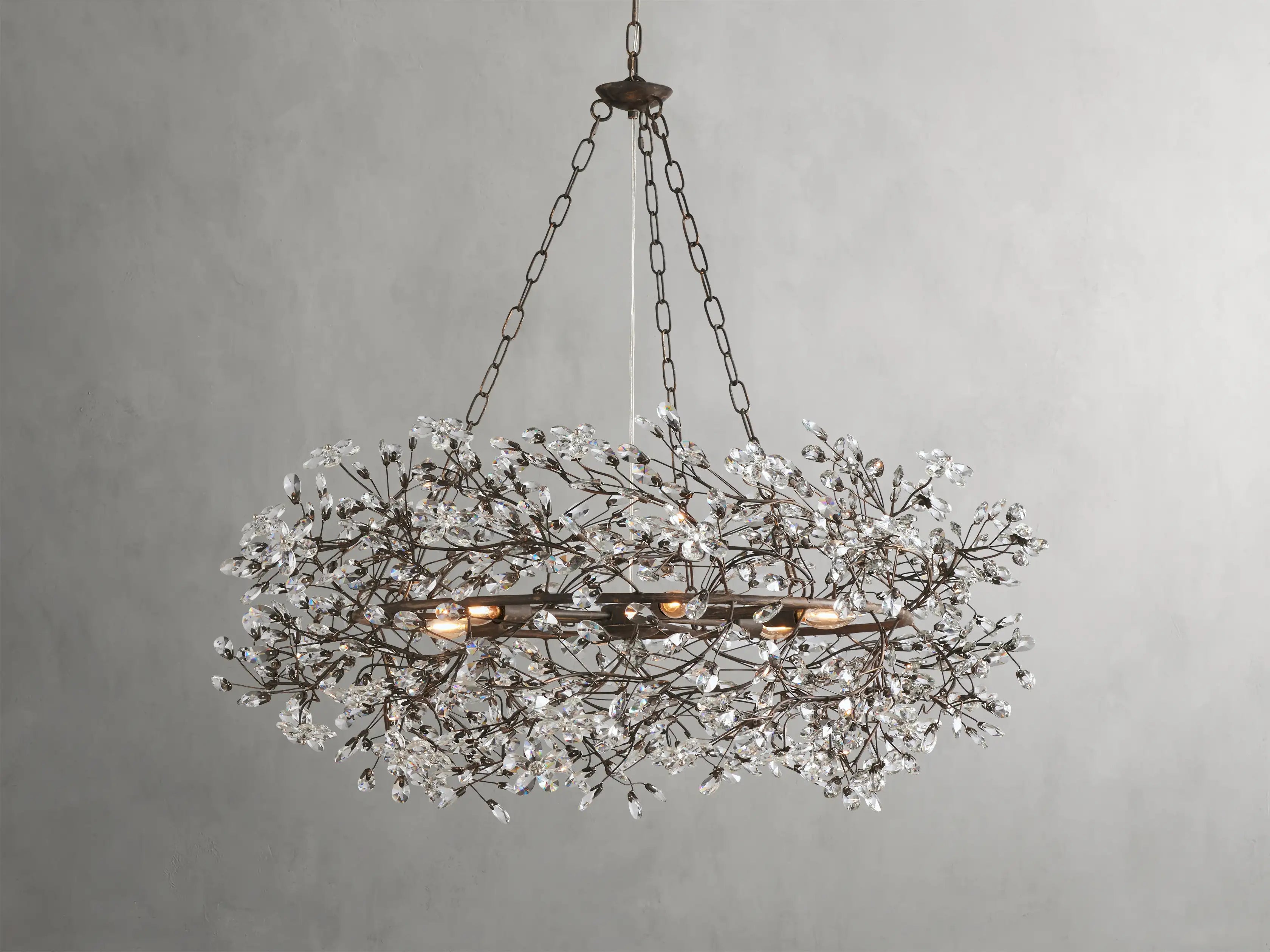 Fiore Crown Chandelier 39" 48" 60"