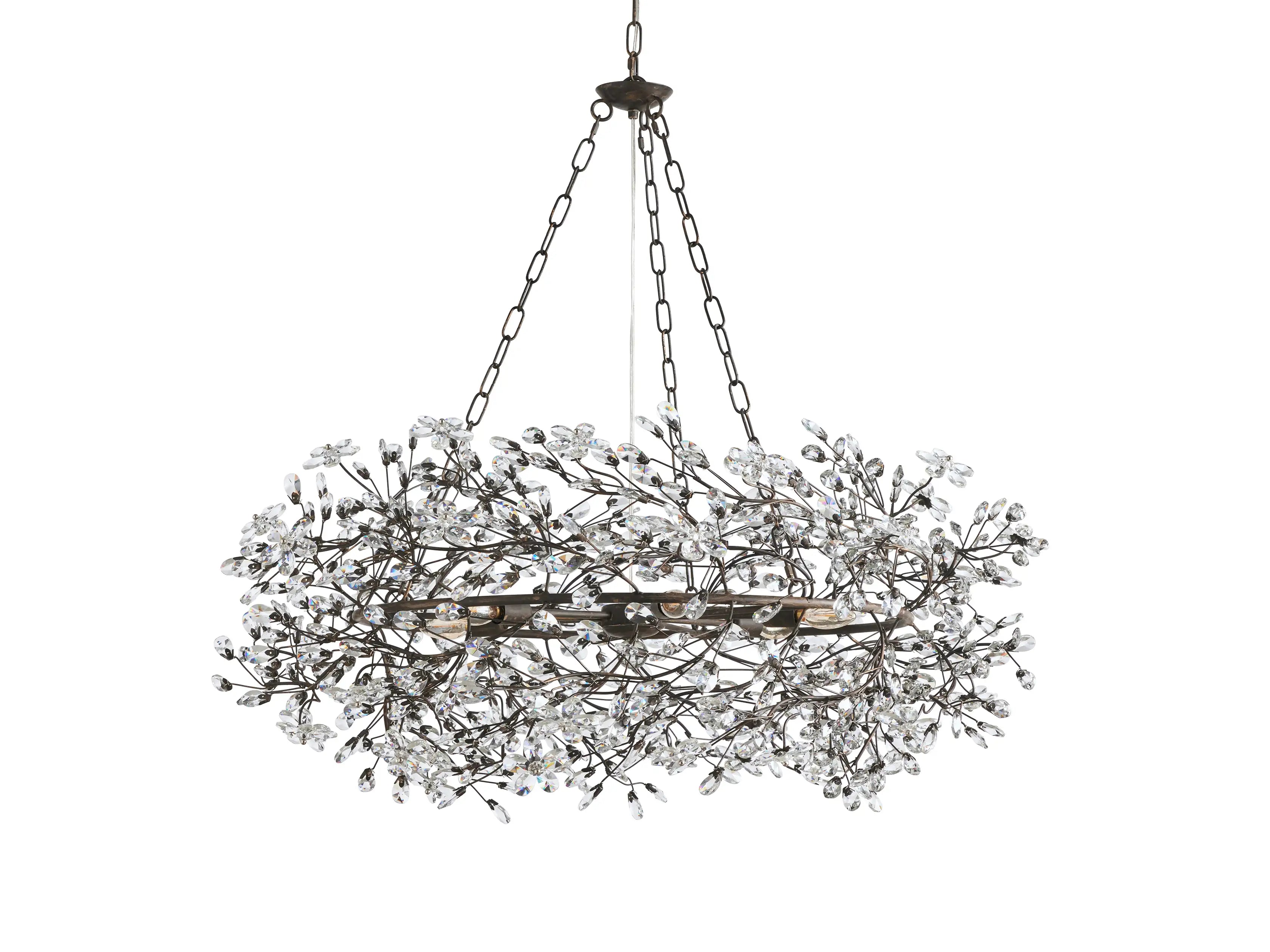 Fiore Crown Chandelier 39" 48" 60"