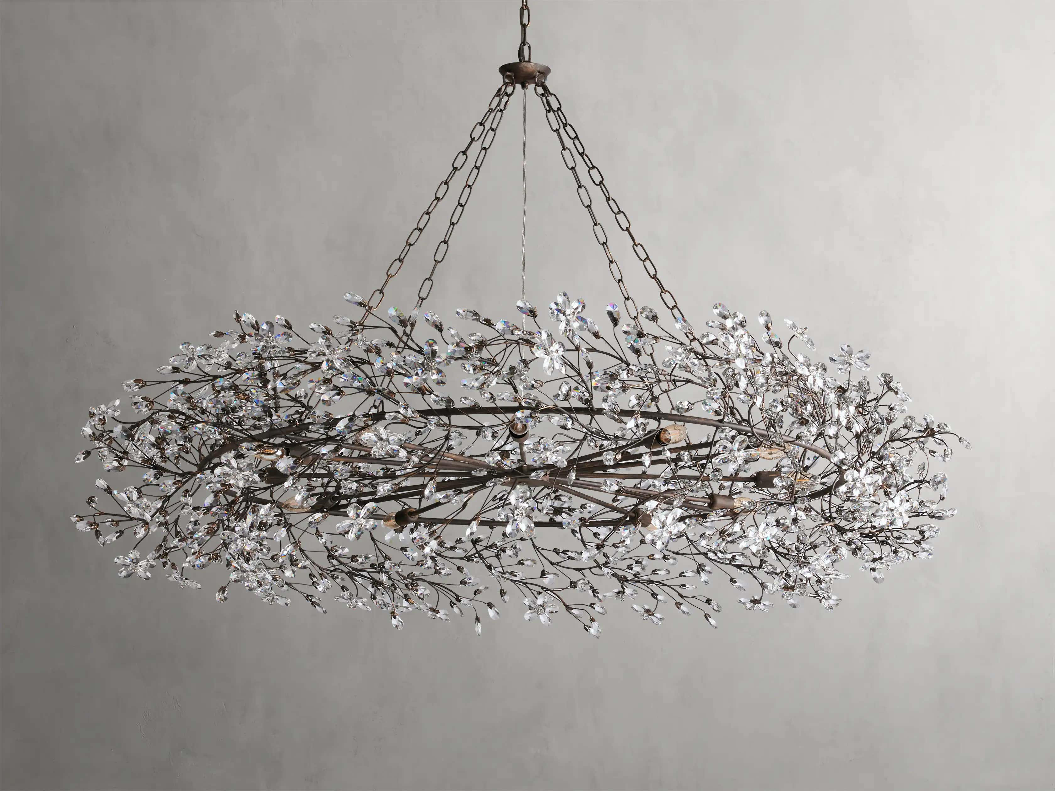 Fiore Crown Chandelier 39" 48" 60"