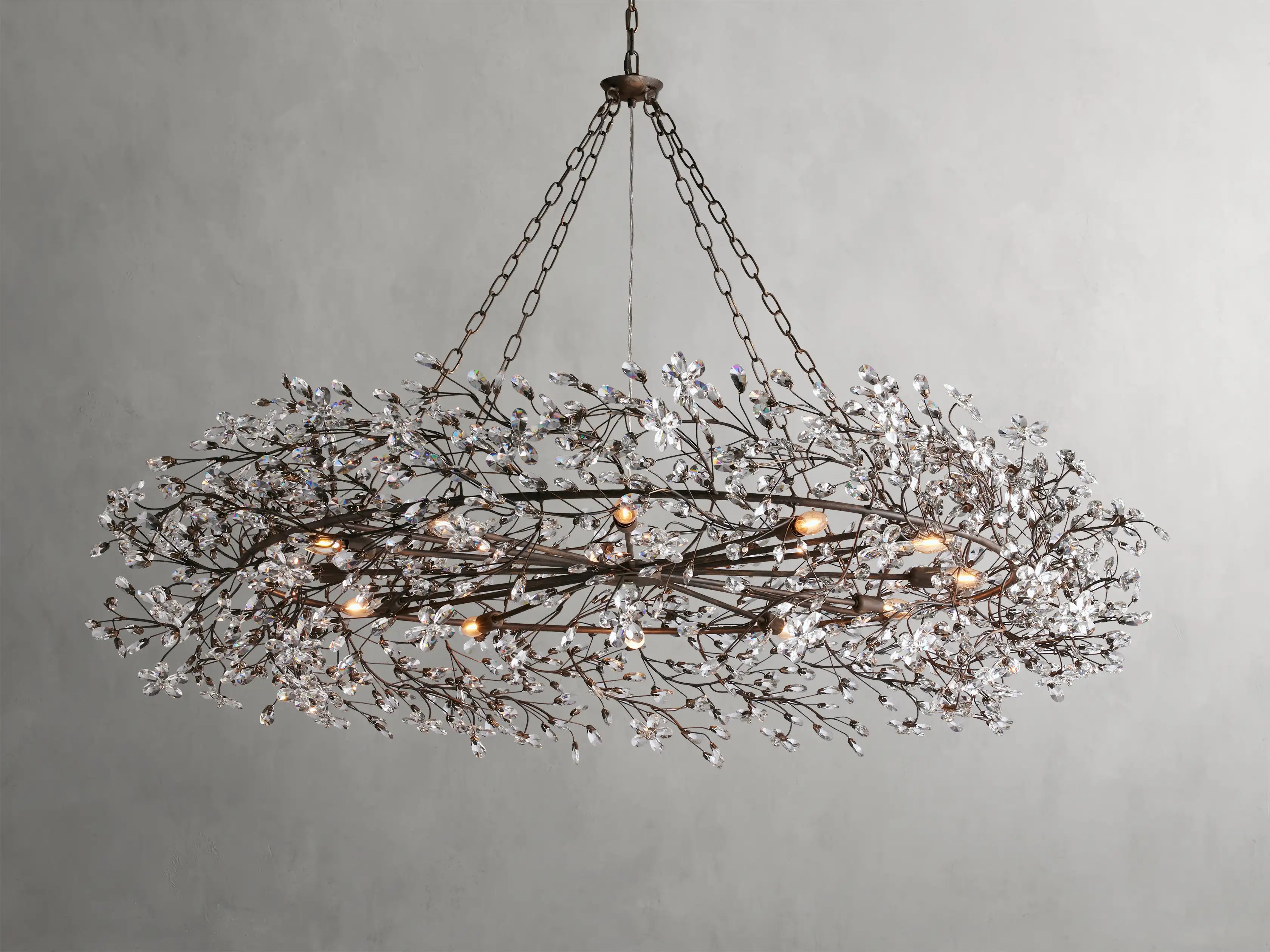Fiore Crown Chandelier 39" 48" 60"