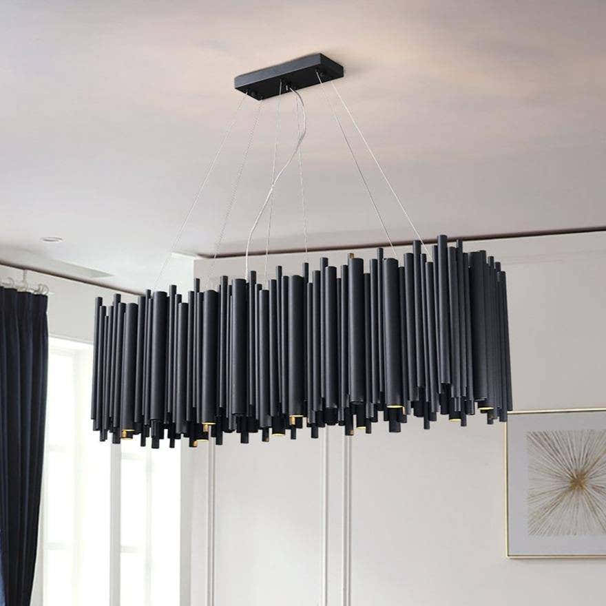 Vigor Rectangle Chandelier, Black