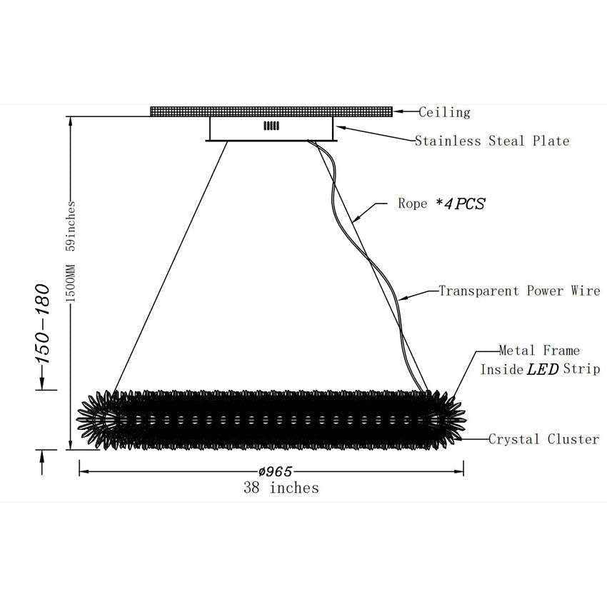 Primary Crystal Oval Chandelier