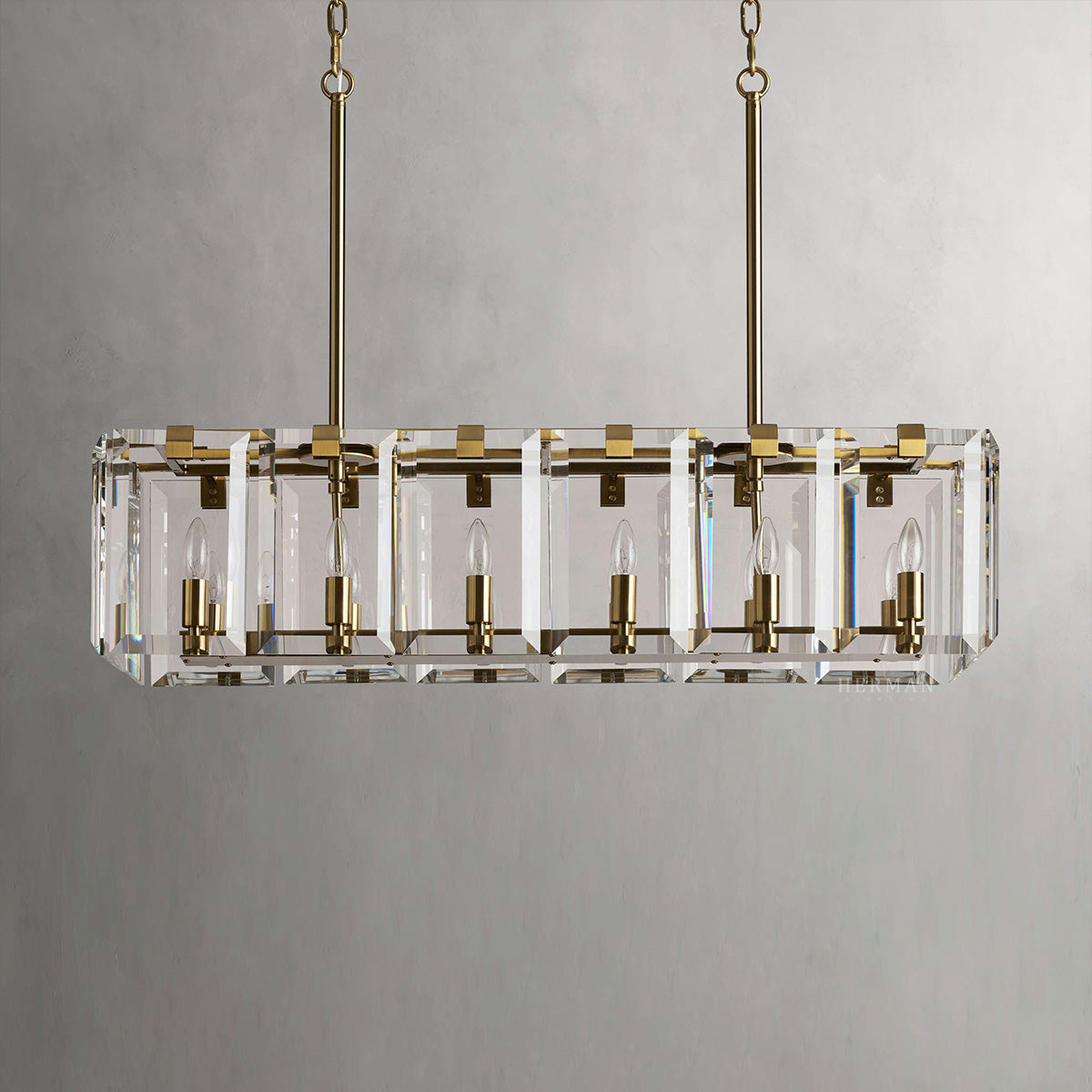 Amaya Rectangular Chandelier 40'' 53''