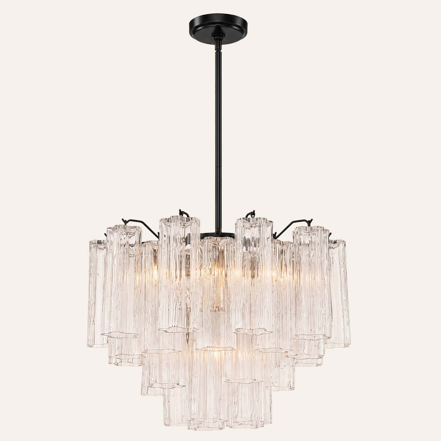 Addis Murano Glass Chandelier 17.8" 19.8" 22" 26.8" 32''D