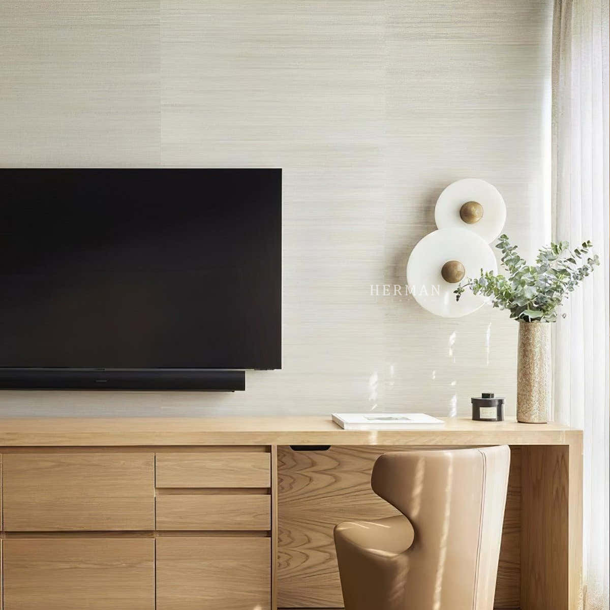 Median Alabaster Flush mount - 2 Surface