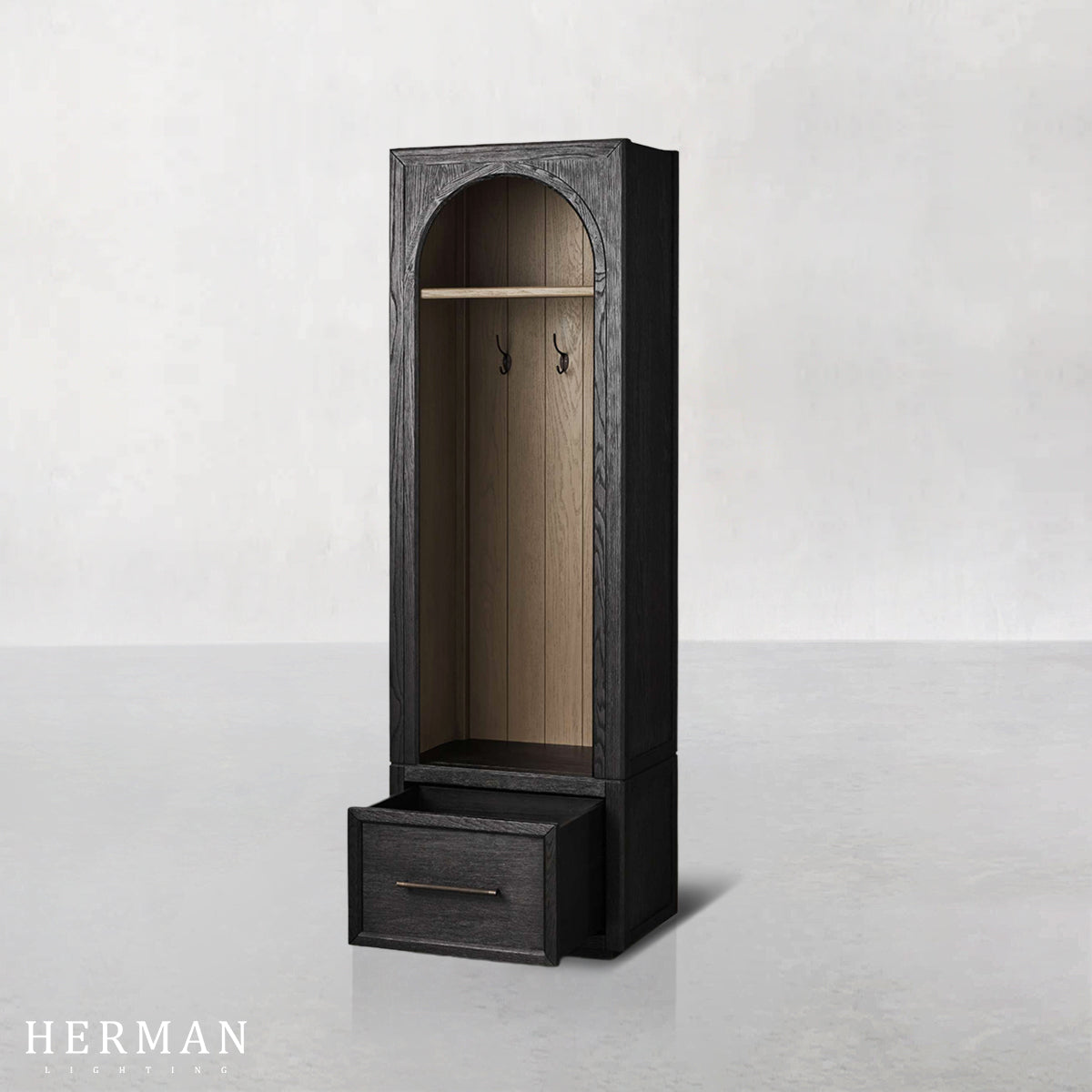 Hattie Single Entryway Cabinet in Oak 25"W