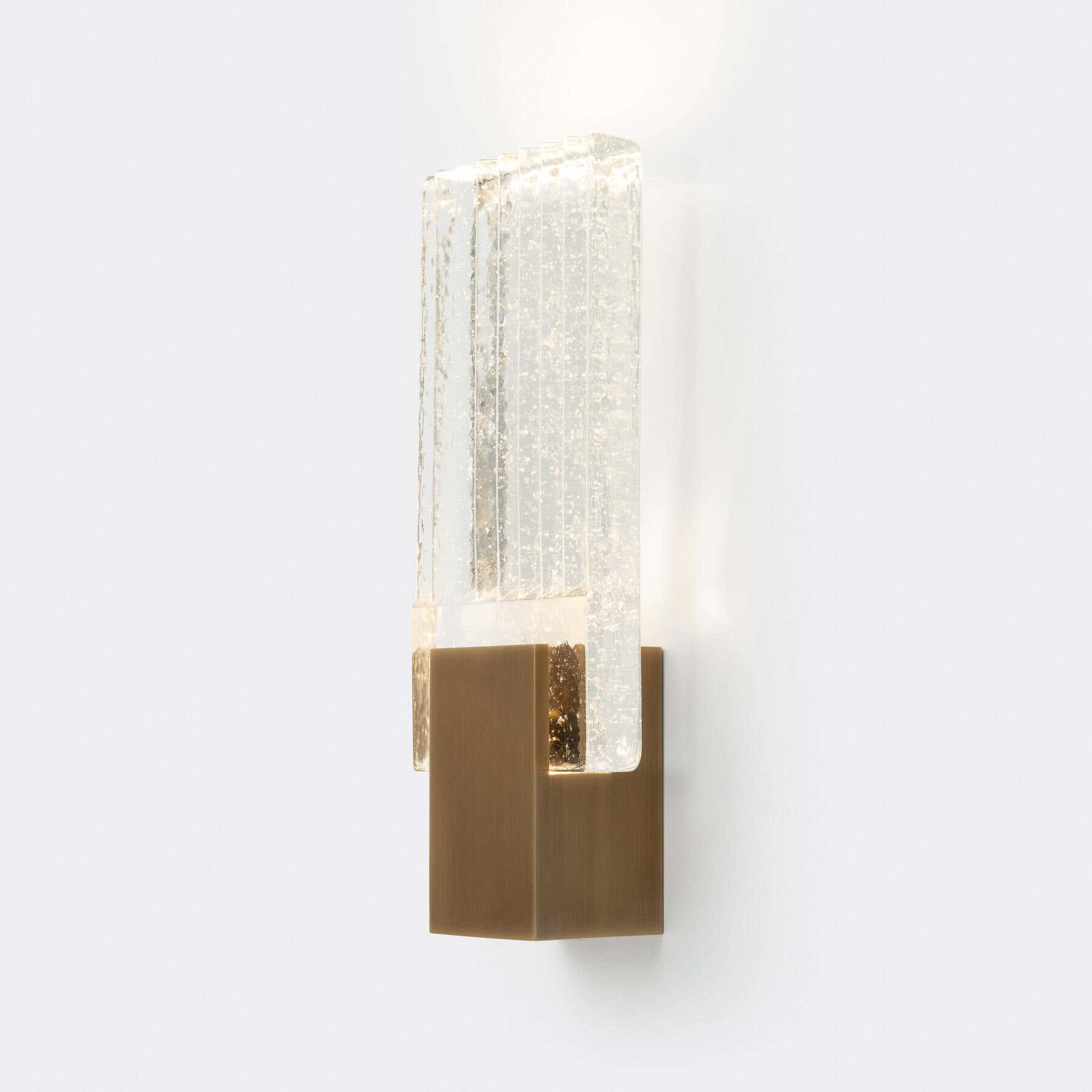 Pleated Glass Sconce