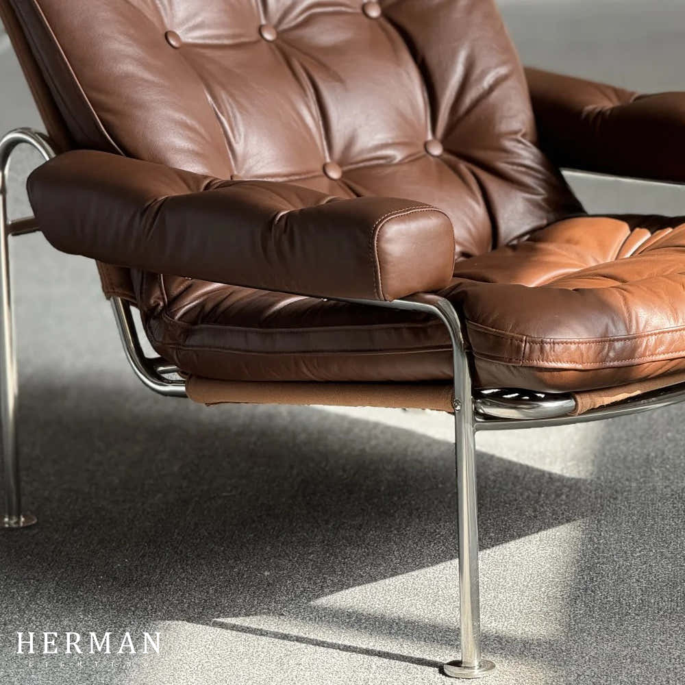 Scandinavian modern easy chairs