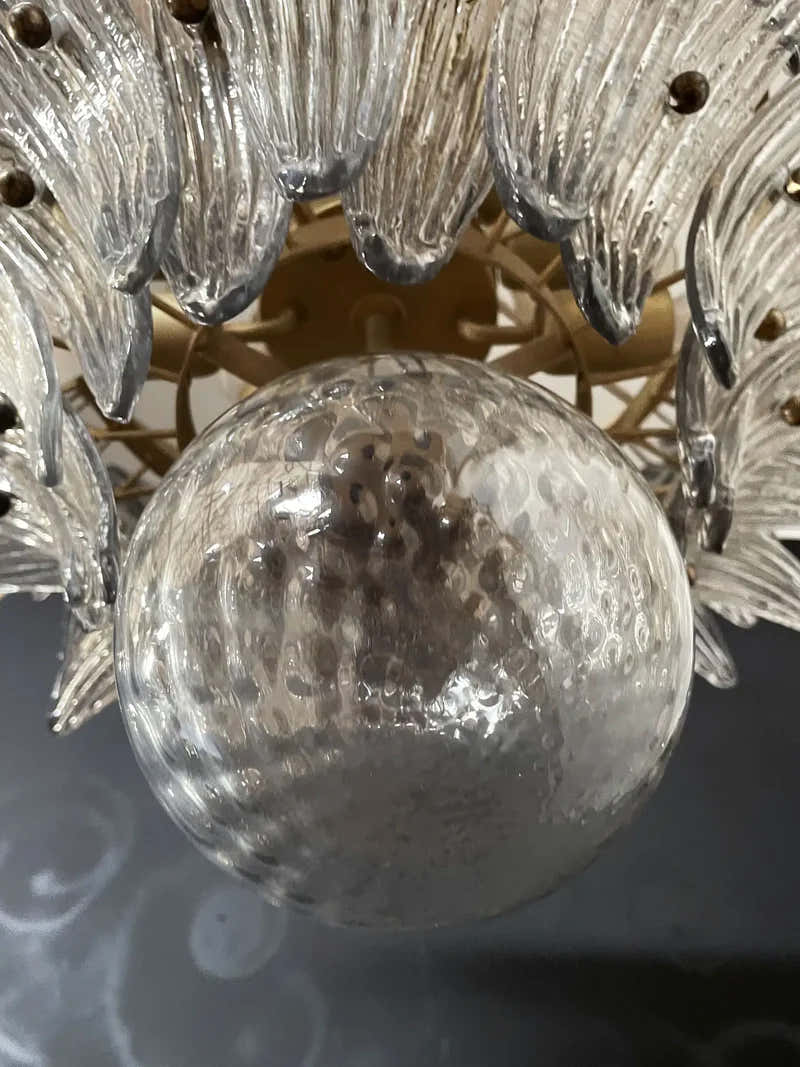 Murano Chandelier – Palmette – 163 glasses – Smoked