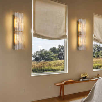 Lattiace Clear Glass Wall Sconce