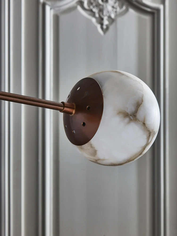Alabaster Triple Mobile Chandelier