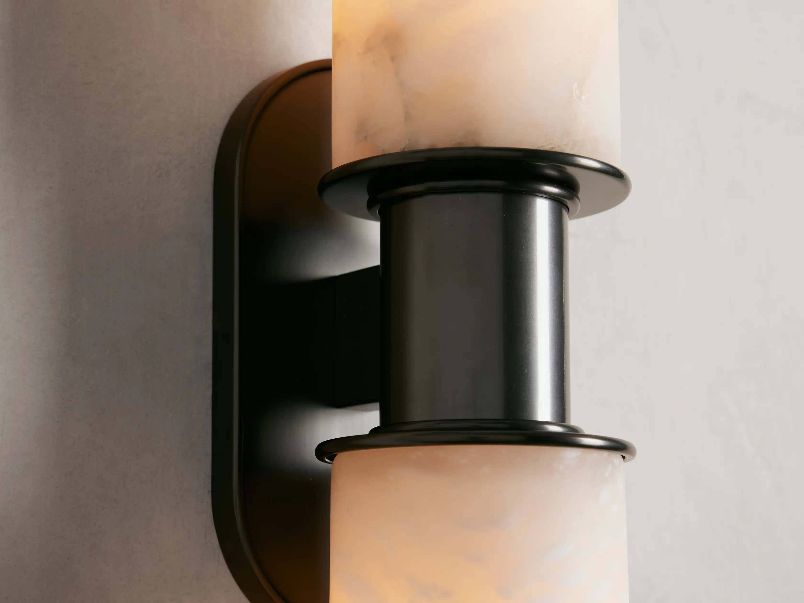 Harrlin Double Sconce in Alabaster