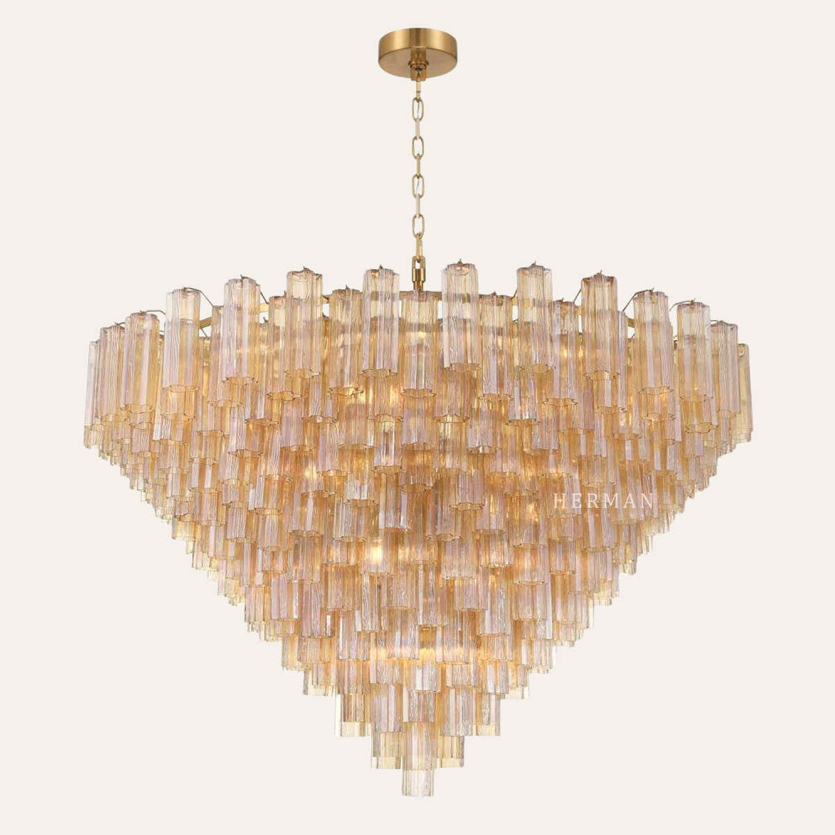 Addis Murano Glass 40 Light Chandelier 62" W