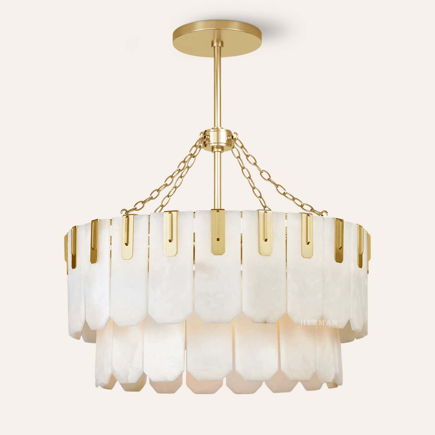 Nadia Alabaster Chandelier 30" 41"