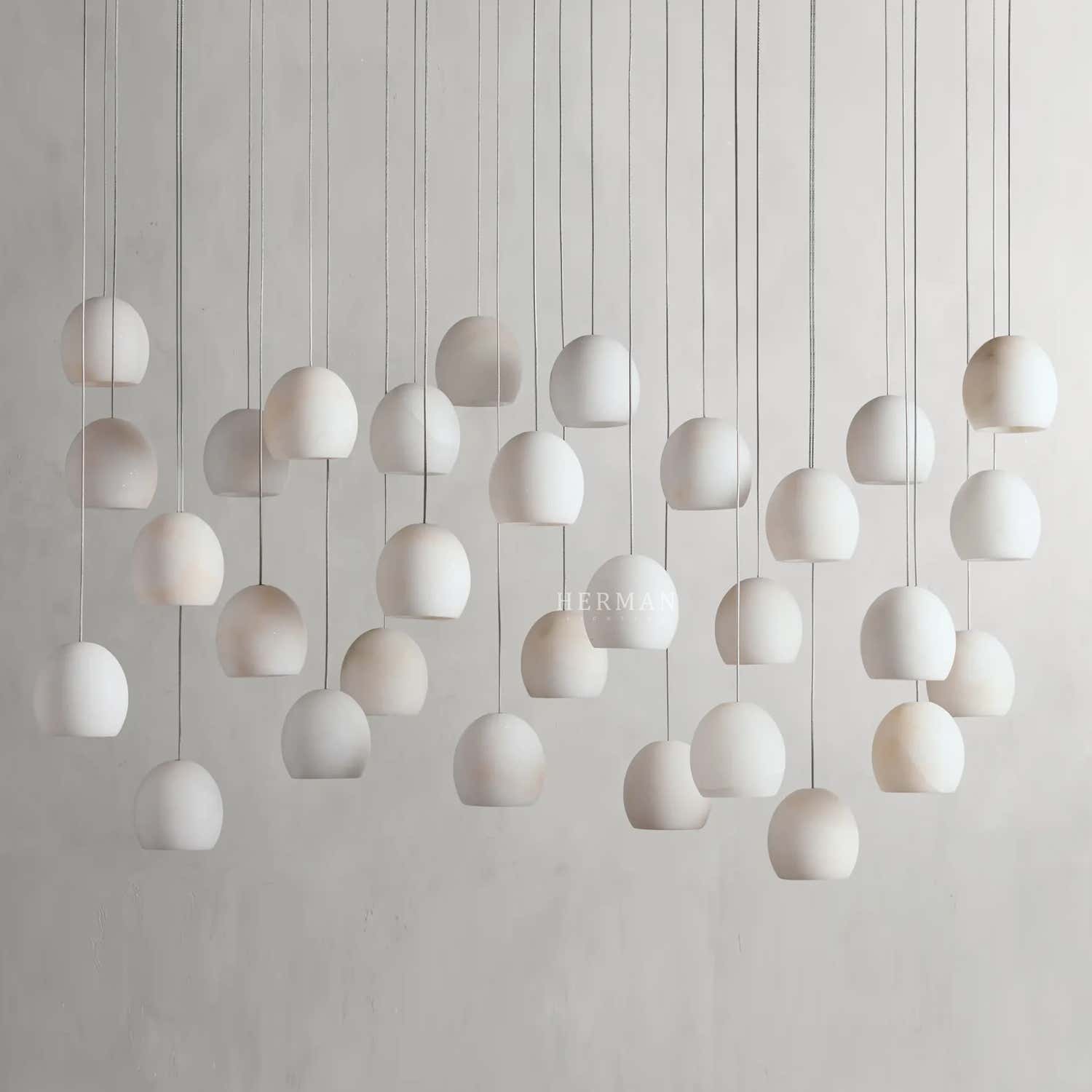 Arica Alabaster Linear Chandelier