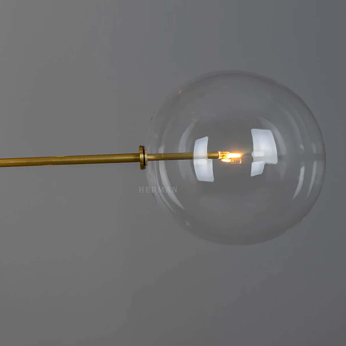 Aero 12-Light Modern Brass Chandelier