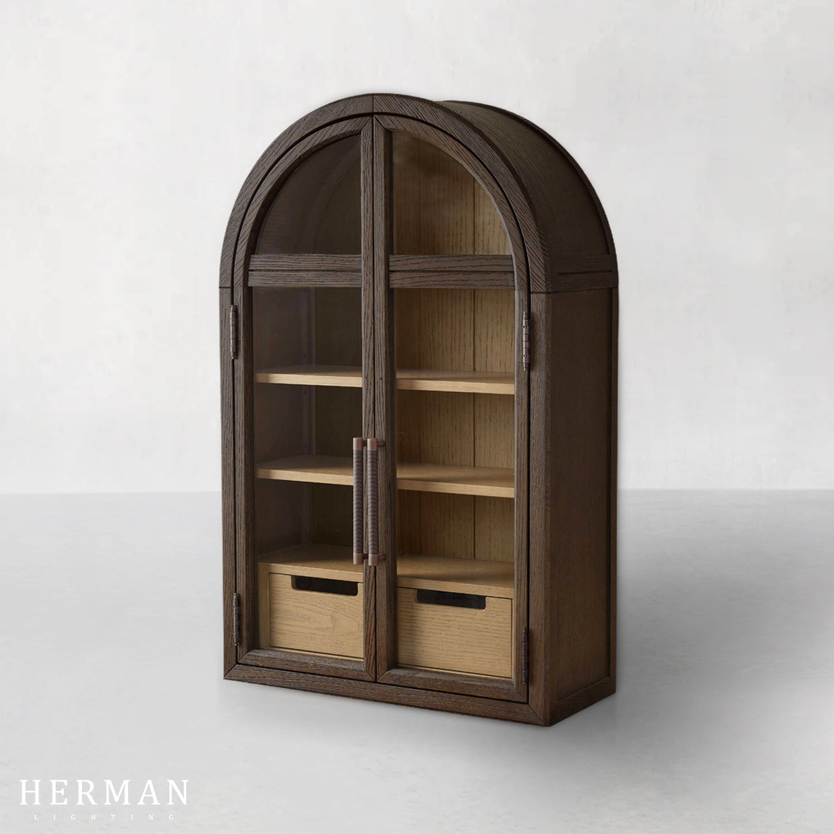 Hattie Wall Mounted Cabinet in Oak 24"W