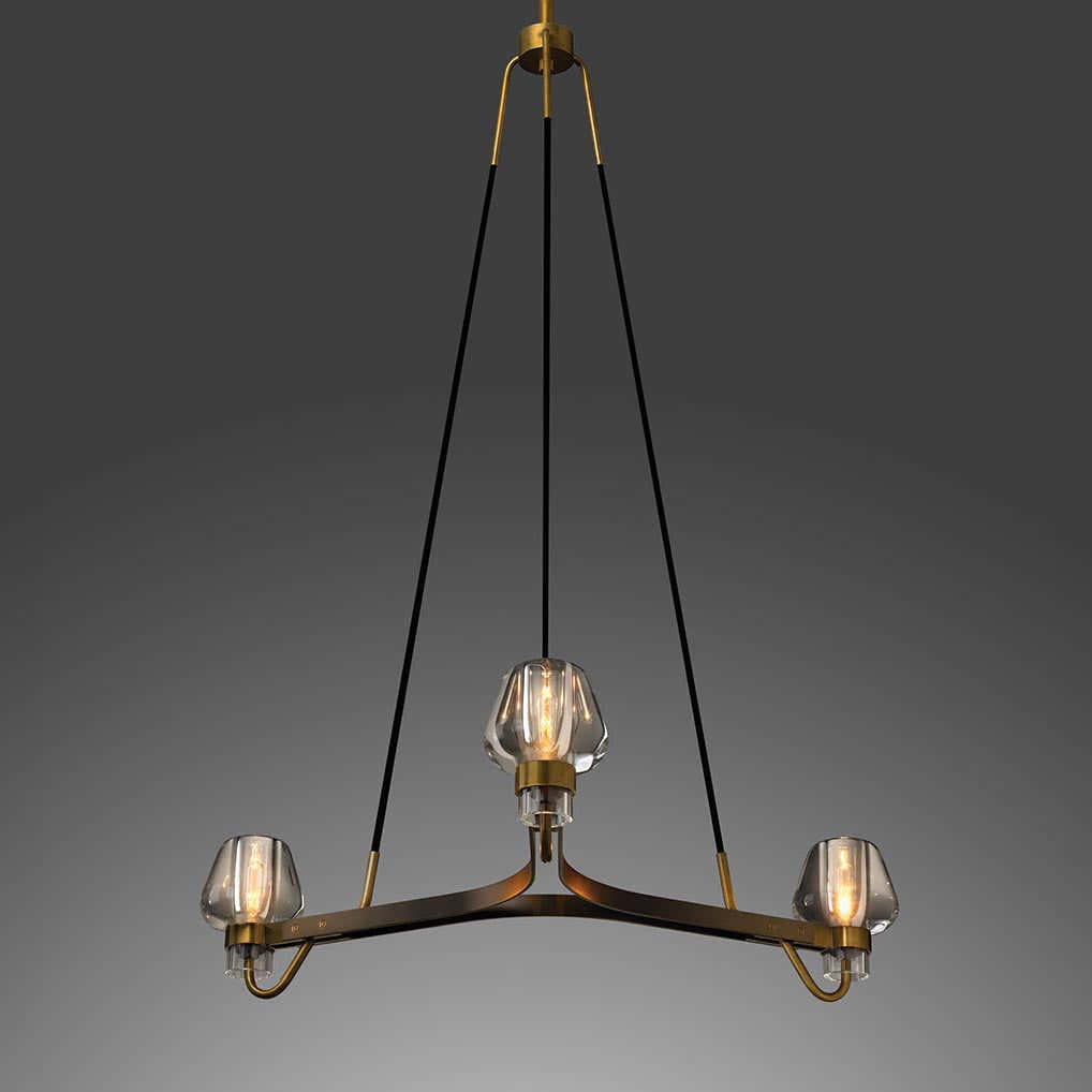 Letitia Crystal Chandelier 3 Light