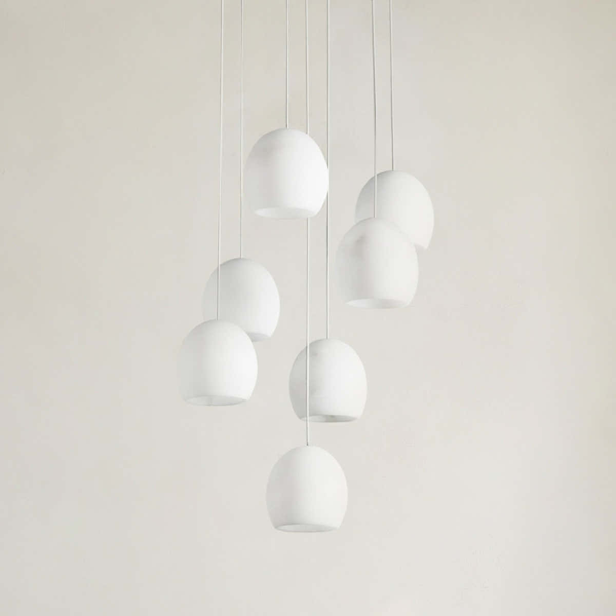 Arica Alabaster Round Chandelier