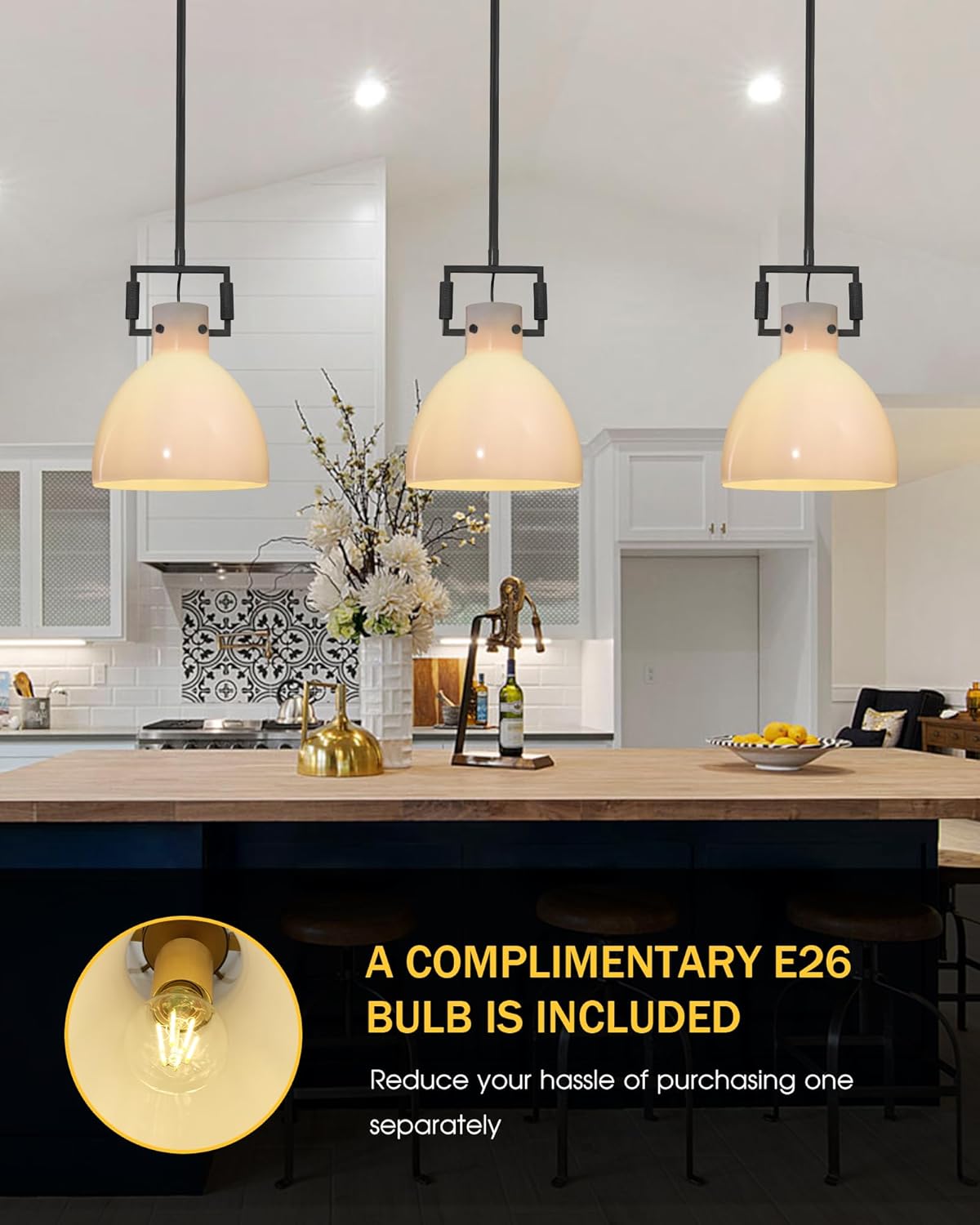 Bronze Pendant Lights Kitchen Island 10" - Fast Delivery- 1-Luxehomezone