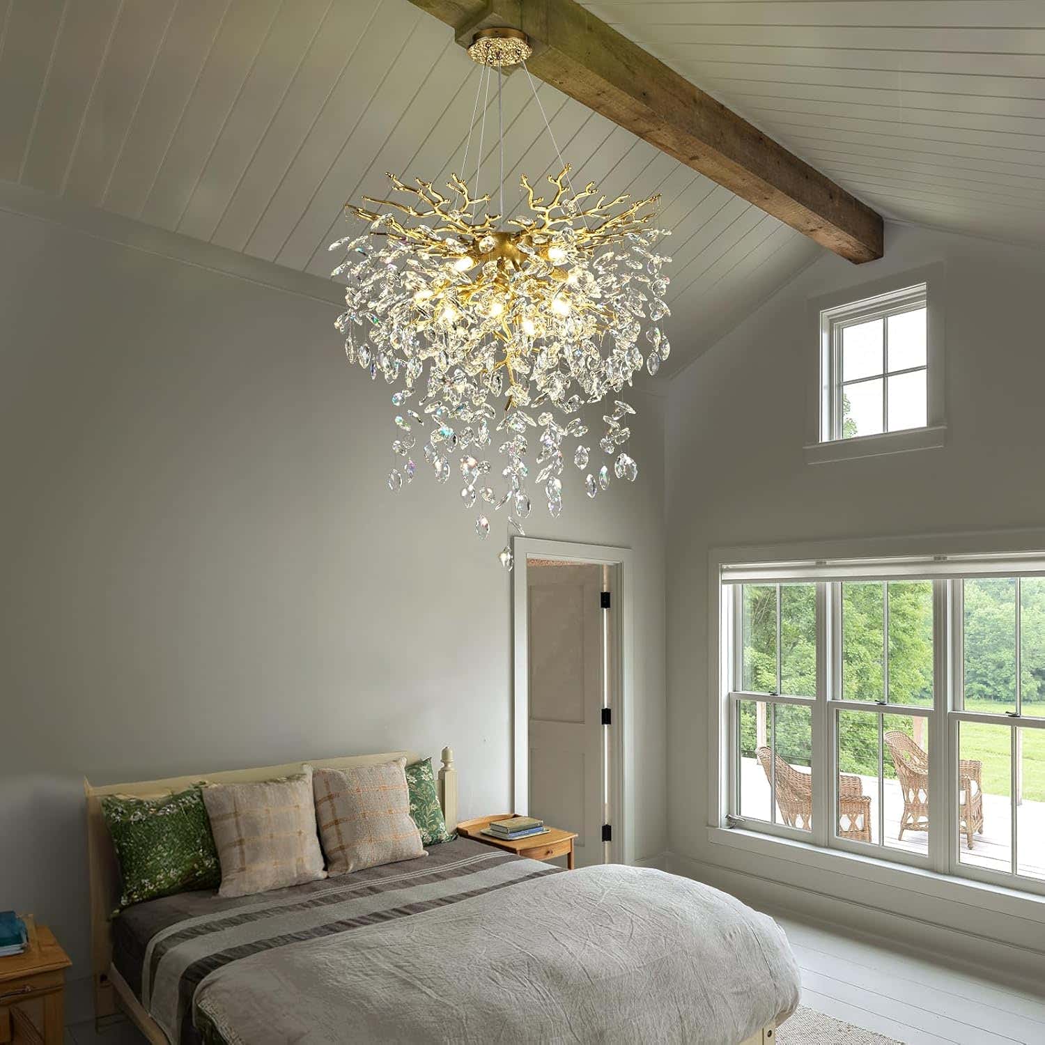 Solara Round Tree Branch Chandelier 24" 32" 40" Tree Branch