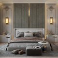 Square-Shaped Alabaster Wall Sconces - Fast Delivery-1-Luxehomezone