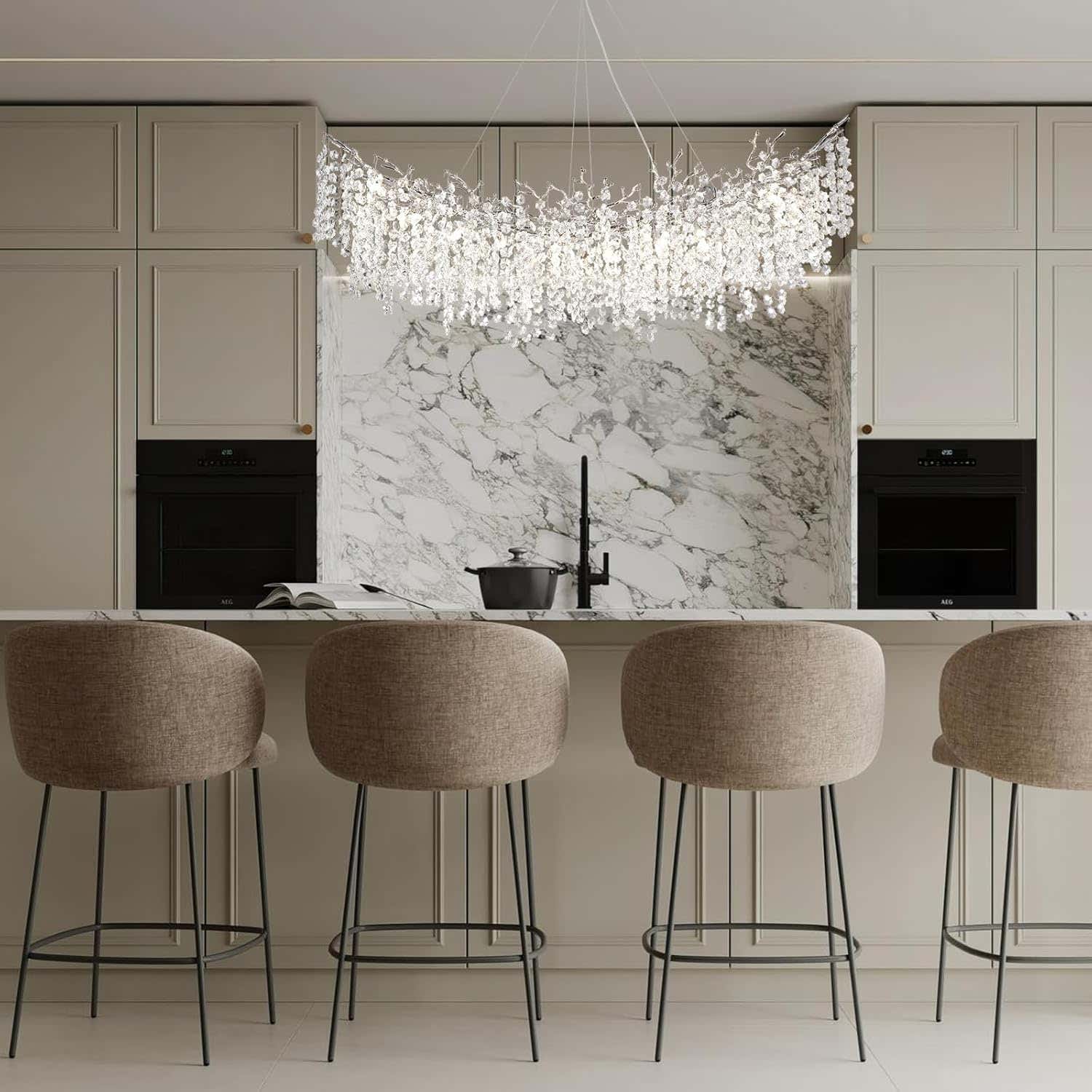 Tree Branch Chandelier for Dining Room L55in - Fast Delivery-1-Luxehomezone
