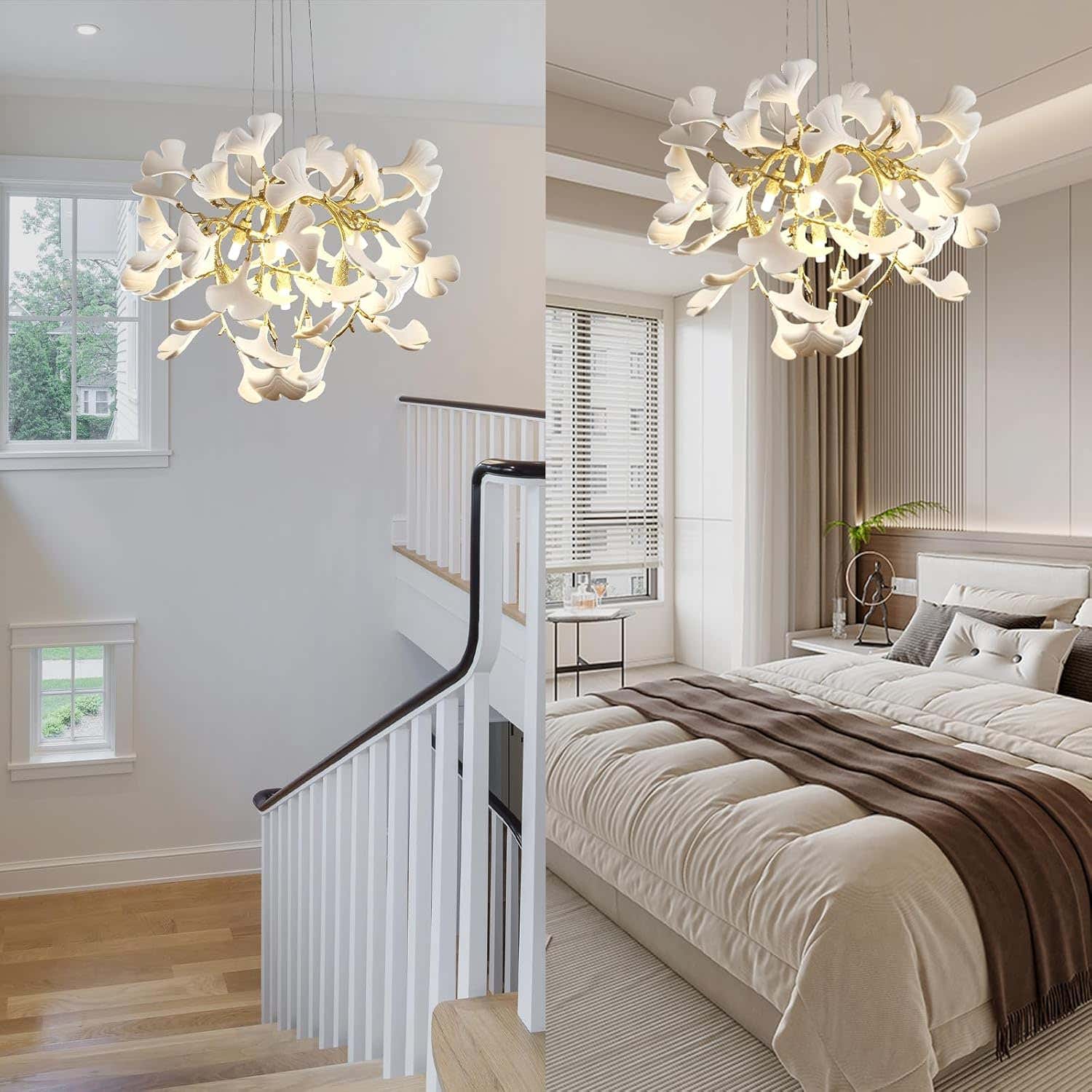 Ginkgo Round Chandelier 23.6''
