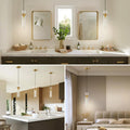 Modern Glass Brass Pendant Lights Kitchen Island - Fast Delivery-1-Luxehomezone