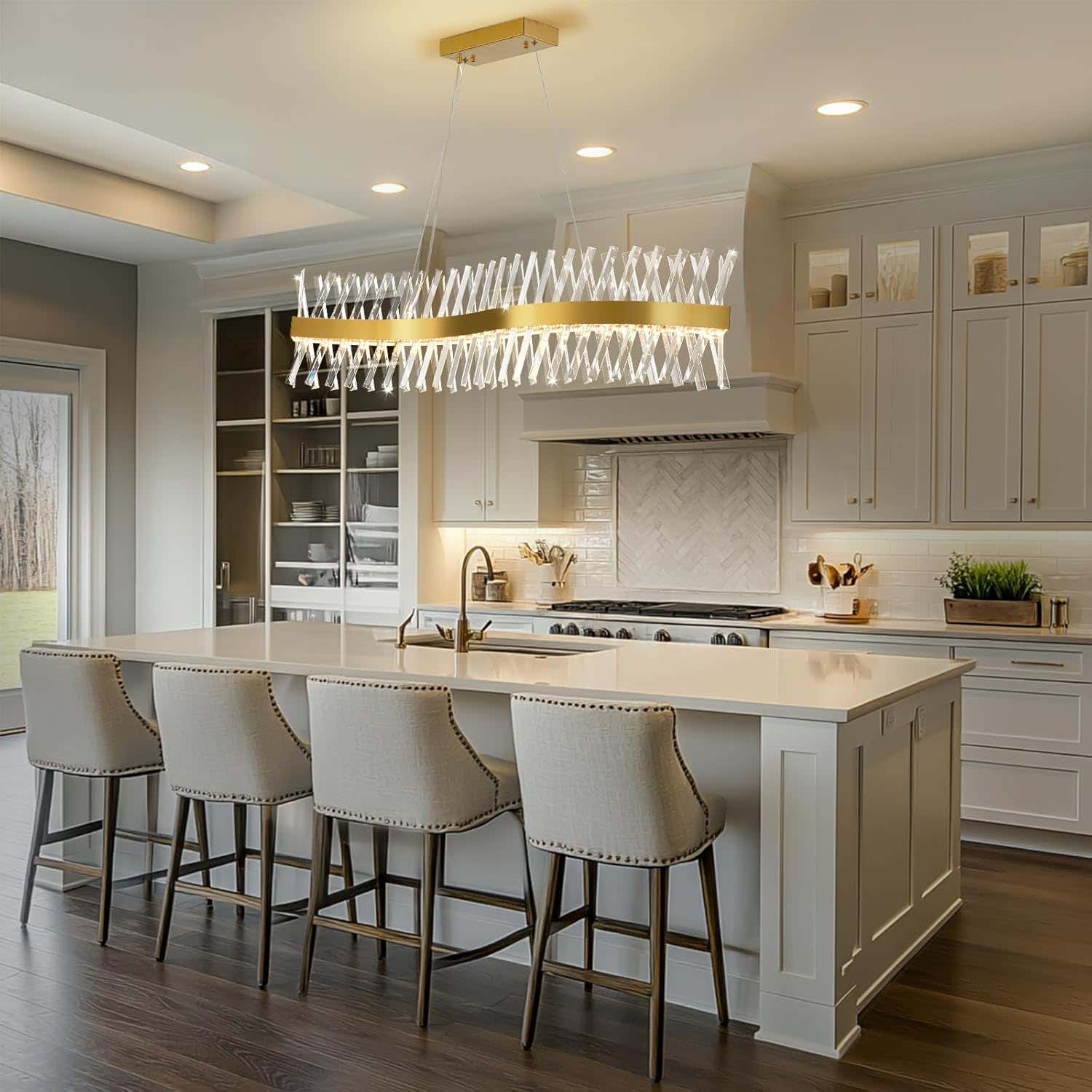 MDEGLYO Modern Crystal Chandelier