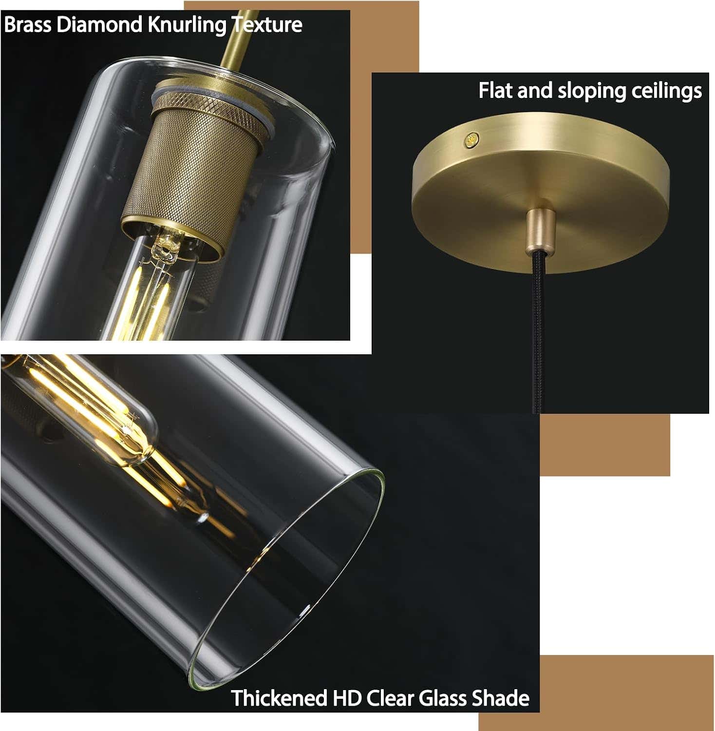 $800+ Purchase Gift | Glass Pendant 9.5"（2）