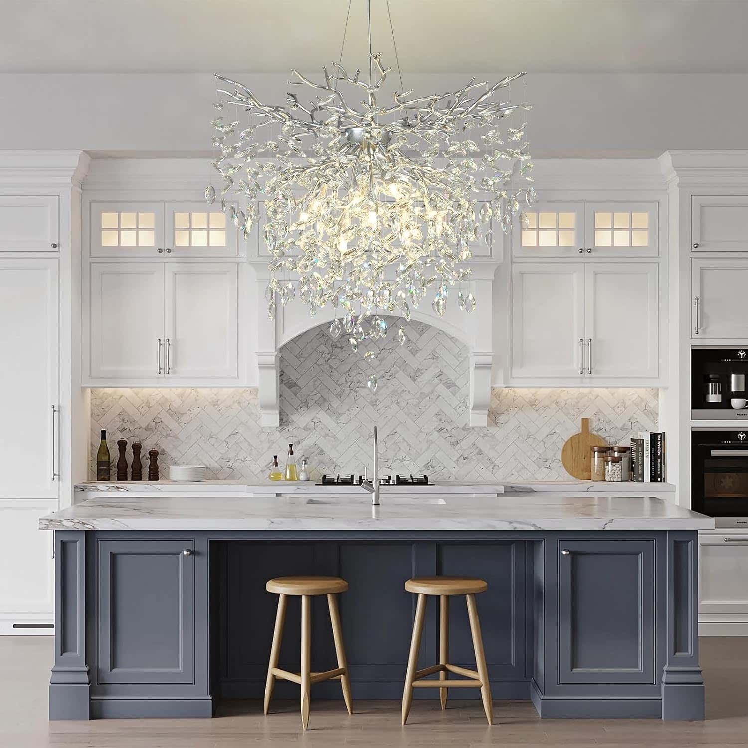 Solara Round Tree Branch Chandelier 24" 32" 40" Tree Branch