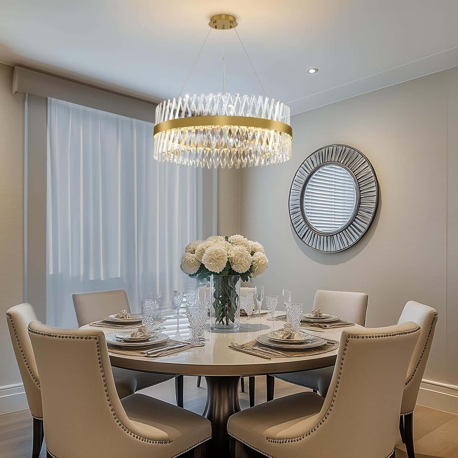 MDEGLYO Modern Crystal Chandelier