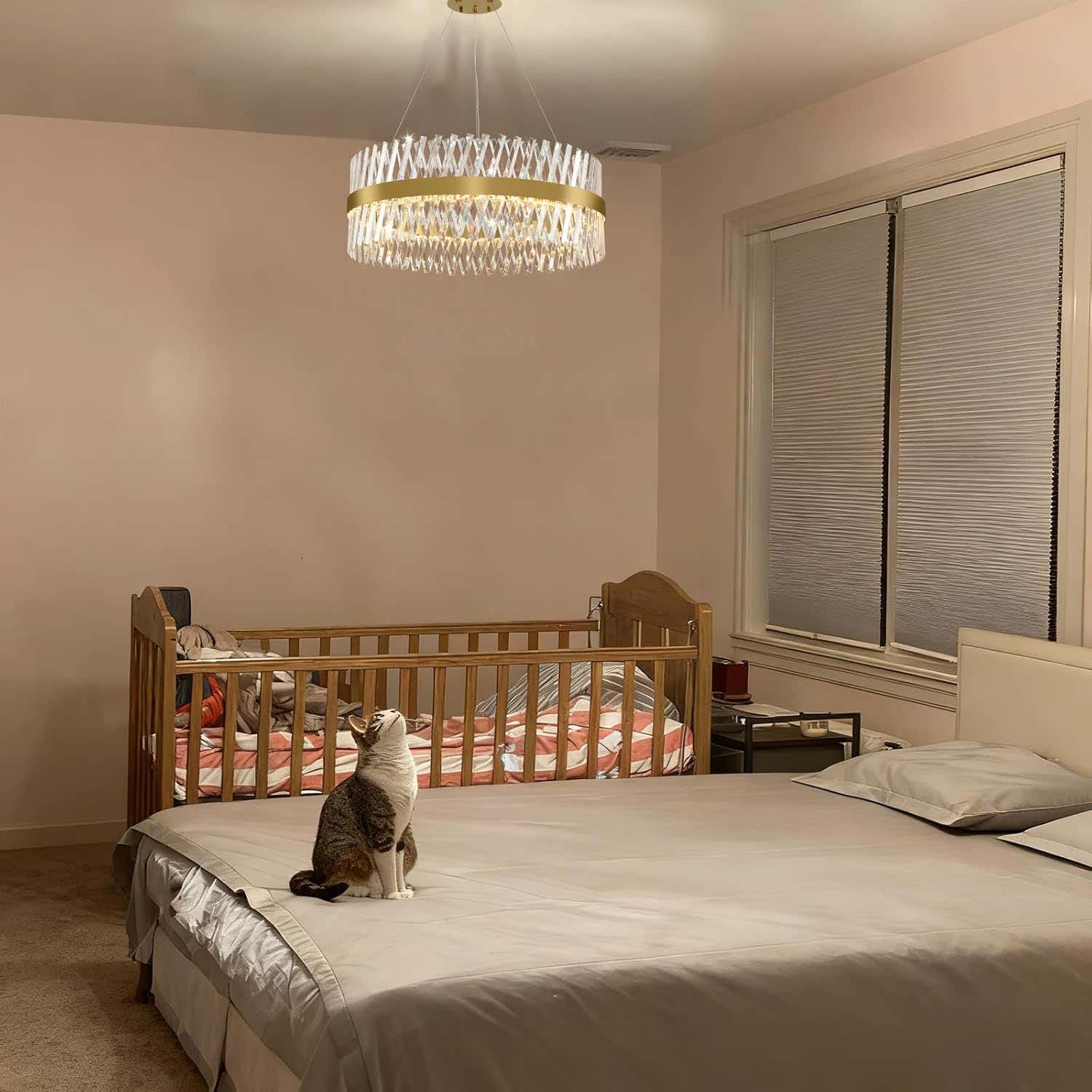 MDEGLYO Modern Crystal Chandelier