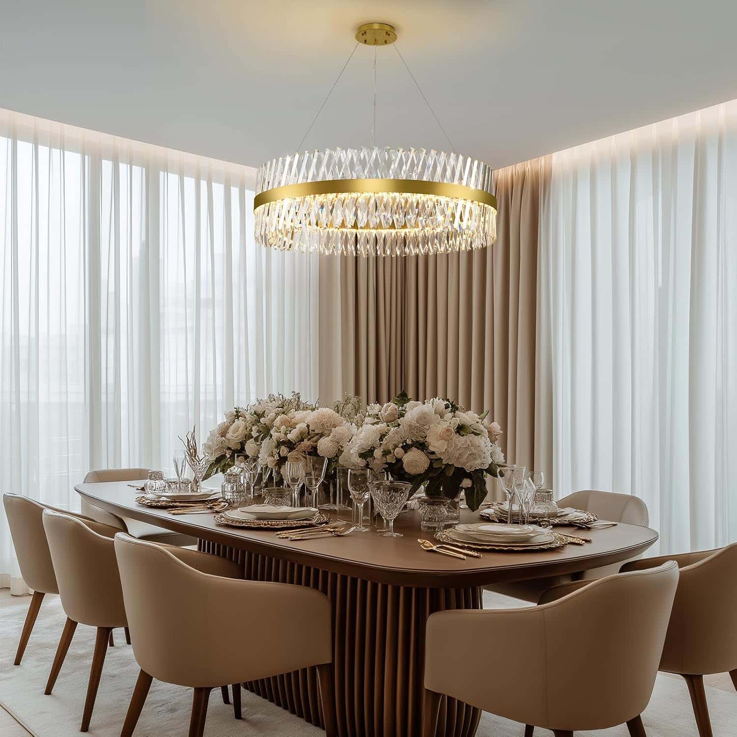 MDEGLYO Modern Crystal Chandelier