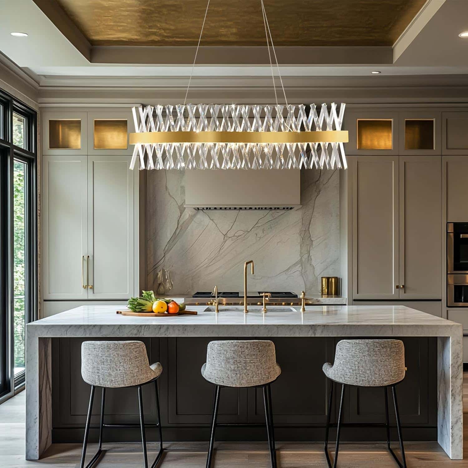 MDEGLYO Modern Crystal Chandelier