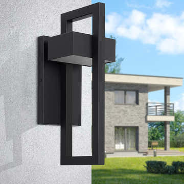 $800+ Purchase Gift | Contemporary Outdoor Wall Sconce 13.6 Inch