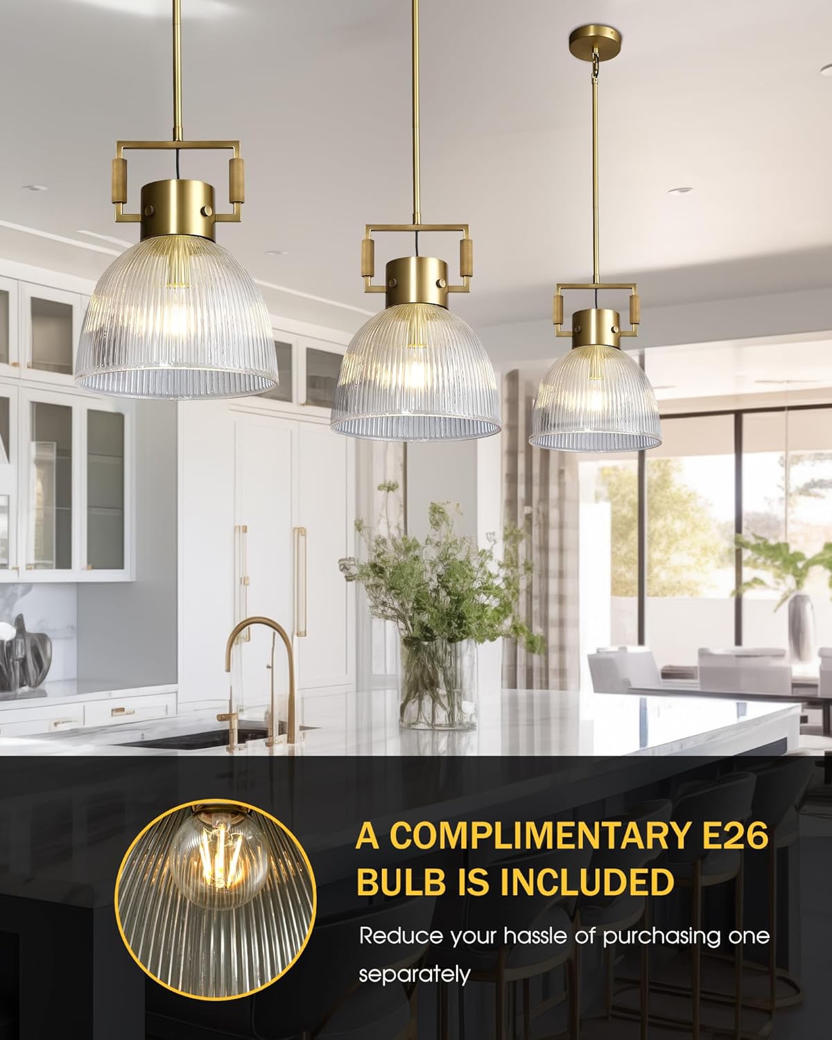 Bronze Pendant Lights Kitchen Island 10" - Fast Delivery- 1-Luxehomezone